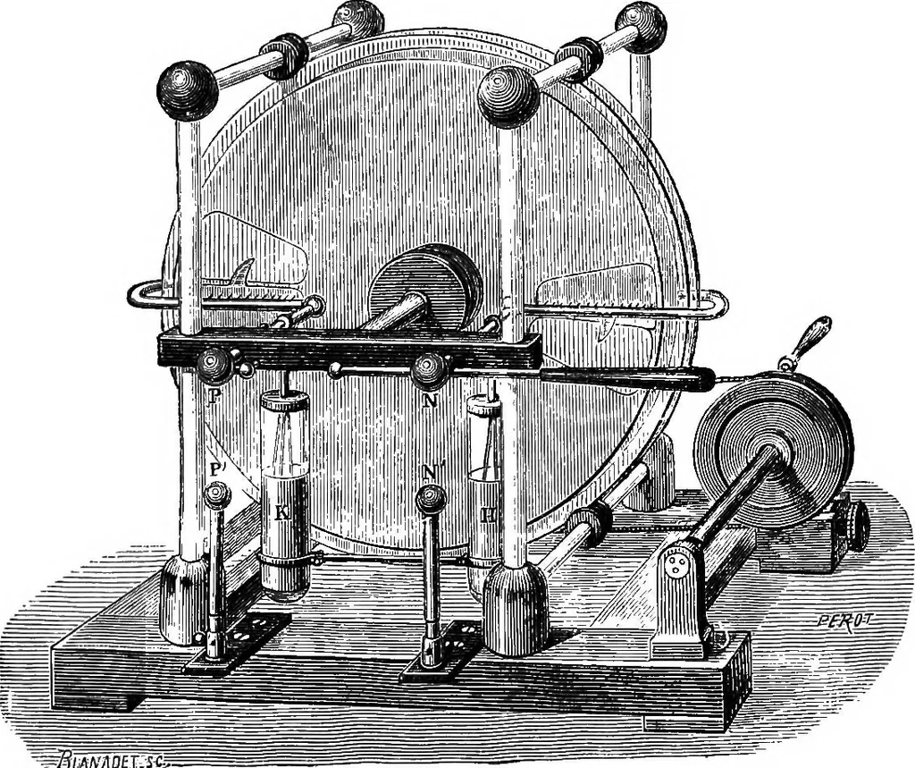 An illustration from Elementary treatise on electricity and magnetism, 1903, leaf 128