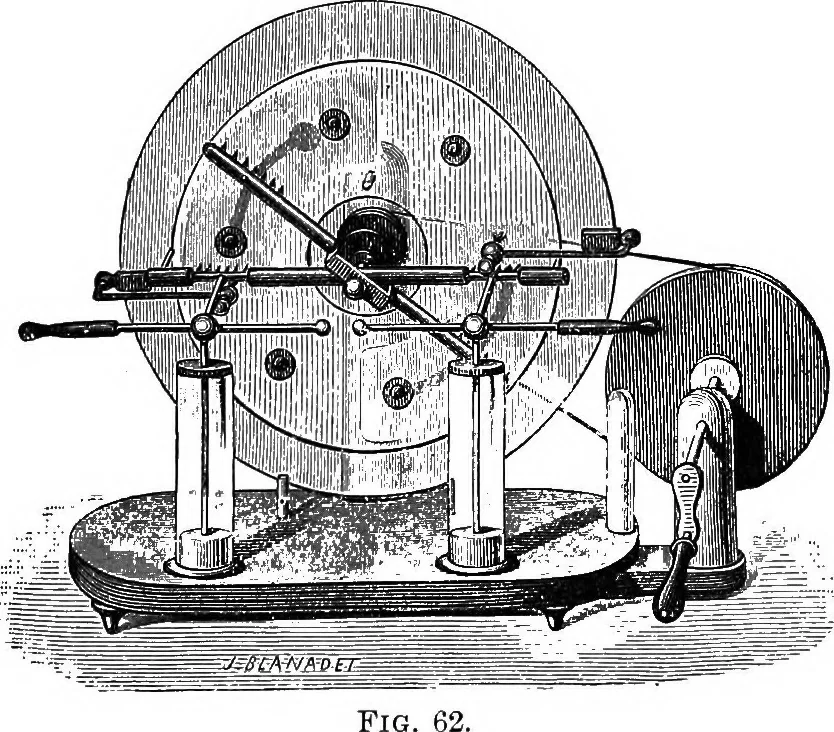 An illustration from Elementary treatise on electricity and magnetism, 1903, leaf 132
