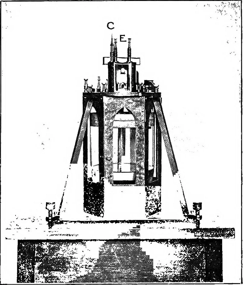 An illustration from Elementary treatise on electricity and magnetism, 1903, leaf 139