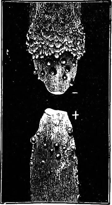 An illustration from Elementary treatise on electricity and magnetism, 1903, leaf 541