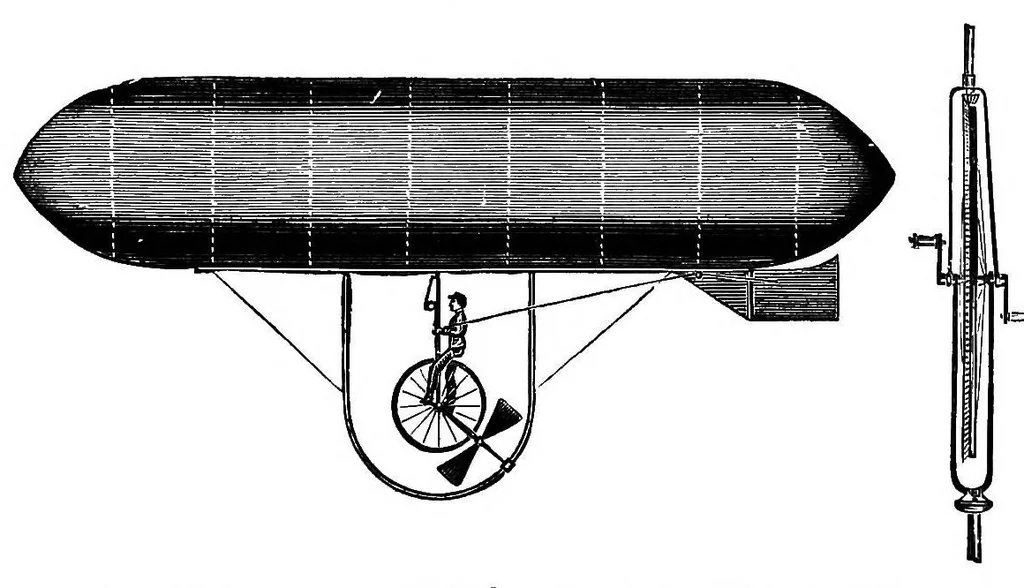 An illustration from Aëronautics: an abridgment of aëronautical specifications filed at the Patent Office from A. D. 1815 to A. D. 1891, 1893, leaf 123