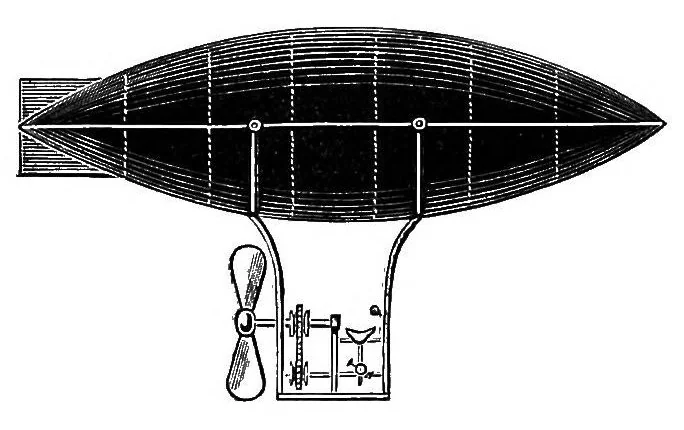 An illustration from Aëronautics: an abridgment of aëronautical specifications filed at the Patent Office from A. D. 1815 to A. D. 1891, 1893, leaf 141