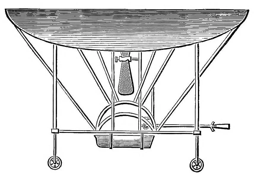 An illustration from Aëronautics: an abridgment of aëronautical specifications filed at the Patent Office from A. D. 1815 to A. D. 1891, 1893, leaf 18