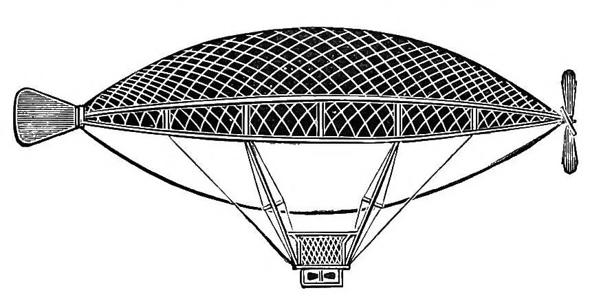 An illustration from Aëronautics: an abridgment of aëronautical specifications filed at the Patent Office from A. D. 1815 to A. D. 1891, 1893, leaf 44