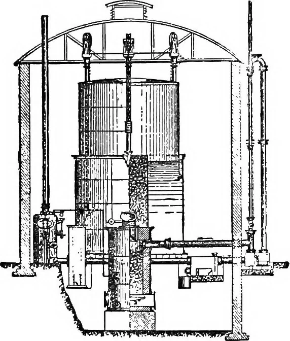 An illustration from A practical treatise on modern gas and oil engines, 1902, leaf 210