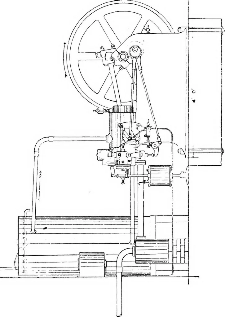 An illustration from A practical treatise on modern gas and oil engines, 1902, leaf 345