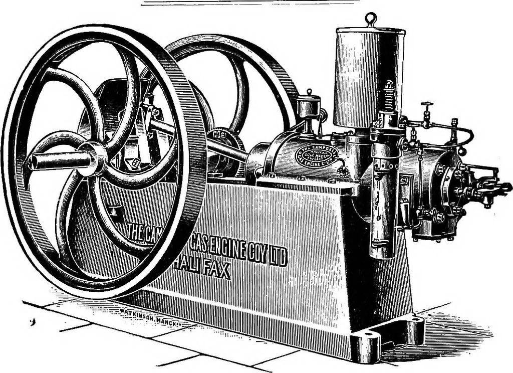 An illustration from A practical treatise on modern gas and oil engines, 1902, leaf 385