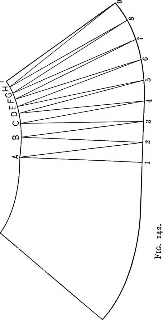 An illustration from The essentials of descriptive geometry, 1915, leaf 187