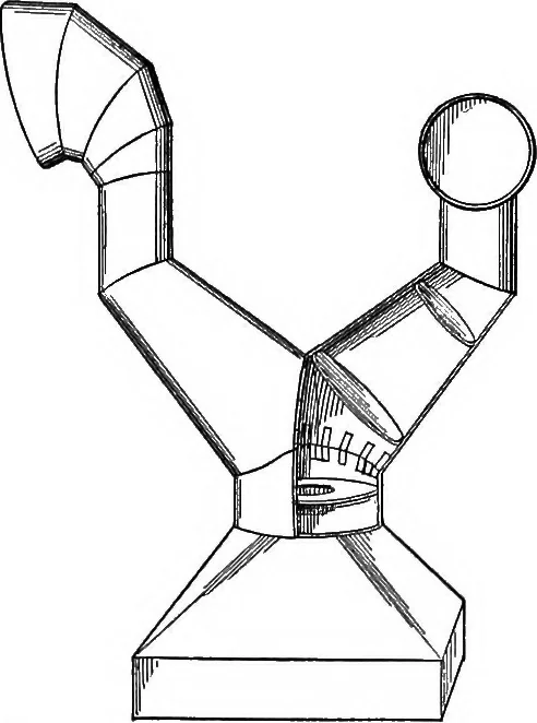 An illustration from The essentials of descriptive geometry, 1915, leaf 192