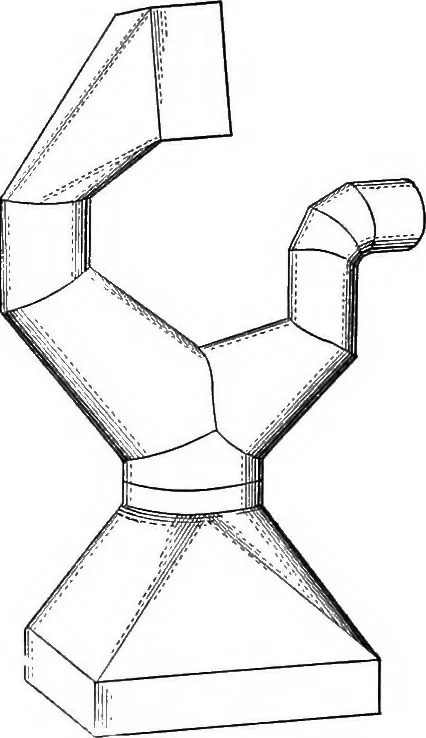 An illustration from The essentials of descriptive geometry, 1915, leaf 193