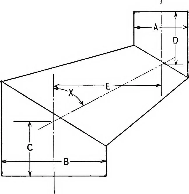 An illustration from The essentials of descriptive geometry, 1915, leaf 197
