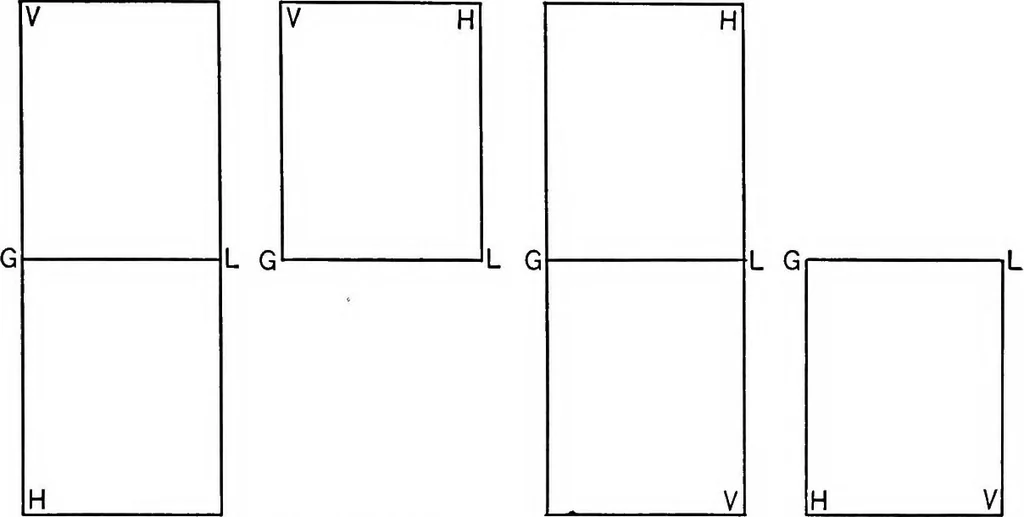 An illustration from The essentials of descriptive geometry, 1915, leaf 20