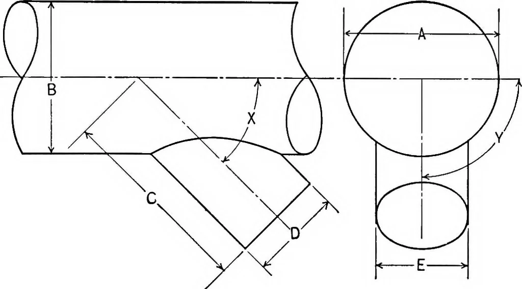 An illustration from The essentials of descriptive geometry, 1915, leaf 200