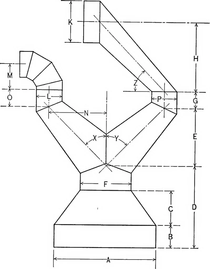 An illustration from The essentials of descriptive geometry, 1915, leaf 206