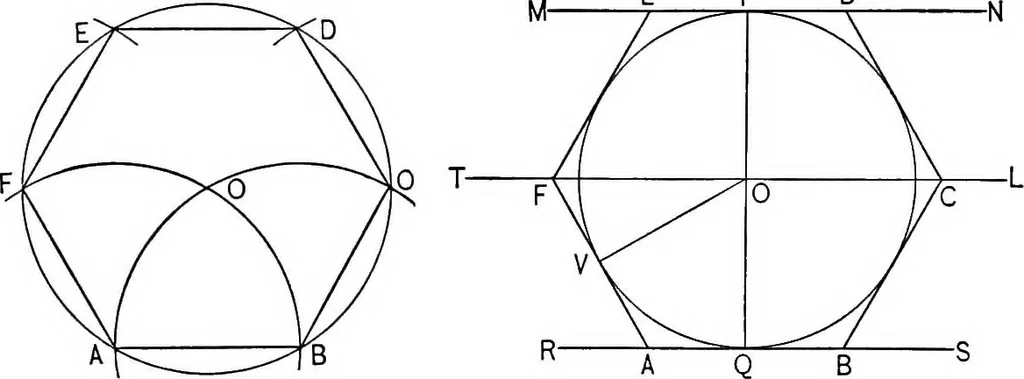 An illustration from The essentials of descriptive geometry, 1915, leaf 209