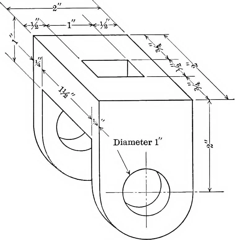 An illustration from The essentials of descriptive geometry, 1915, leaf 31