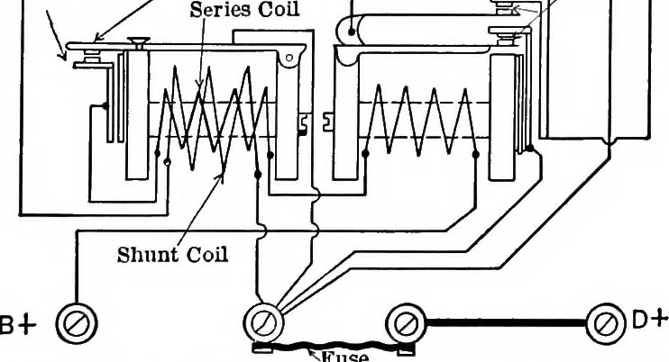 An illustration from Classroom lecture notes, automotive starting, lighting and ignition, with diagrams, 1918, leaf 166