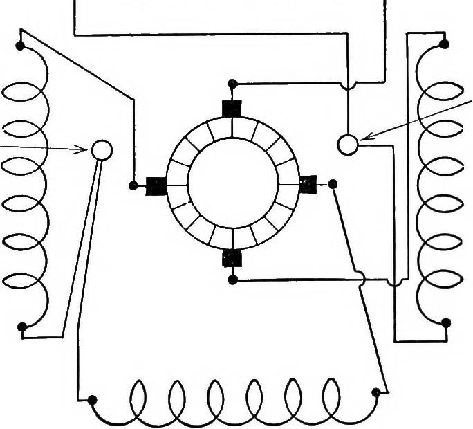 An illustration from Classroom lecture notes, automotive starting, lighting and ignition, with diagrams, 1918, leaf 178