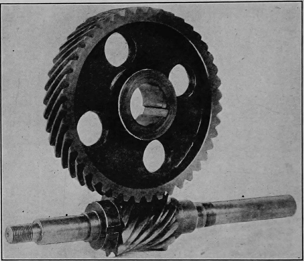An illustration from Worm gearing, 1916, leaf 43