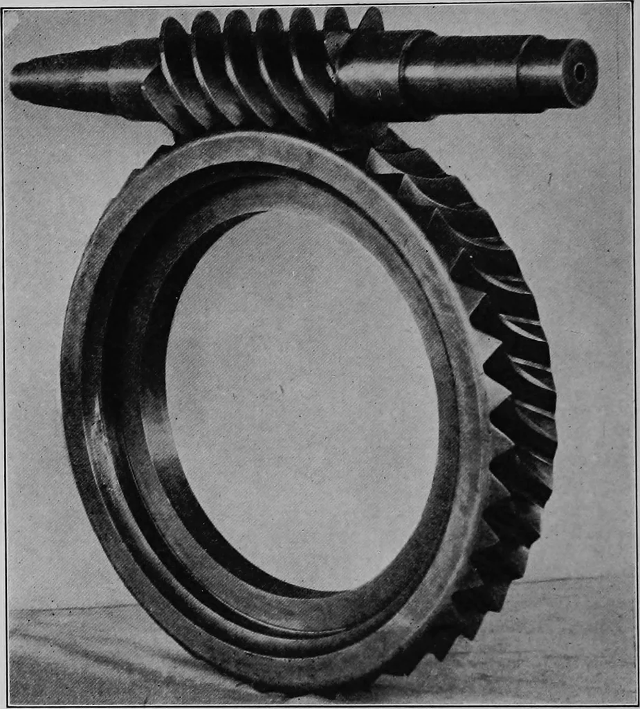 An illustration from Worm gearing, 1916, leaf 45