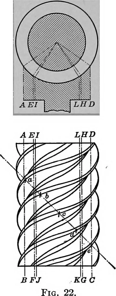 An illustration from Worm gearing, 1916, leaf 67