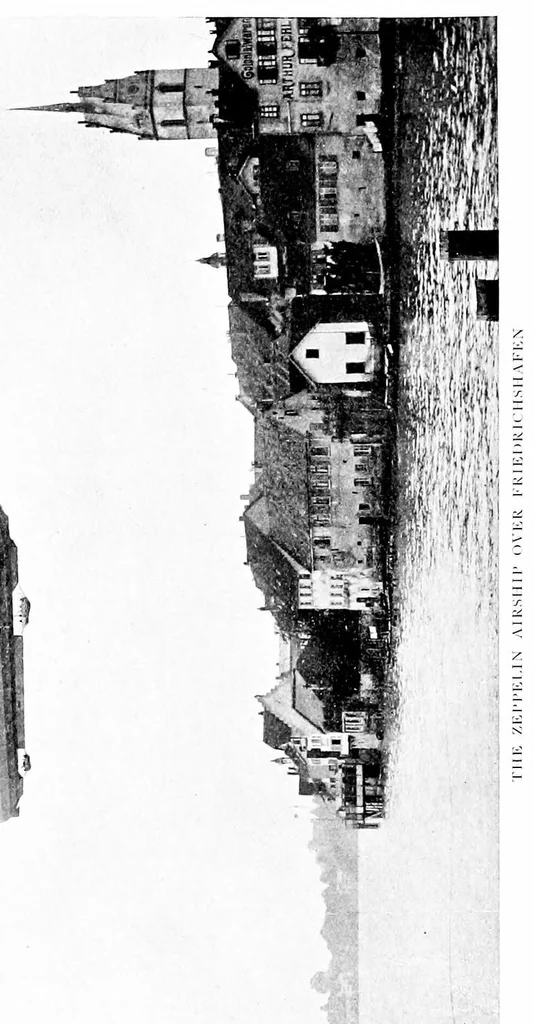 An illustration from Airships in peace & war, being the second edition of Aerial warfare;, 1910, leaf 113