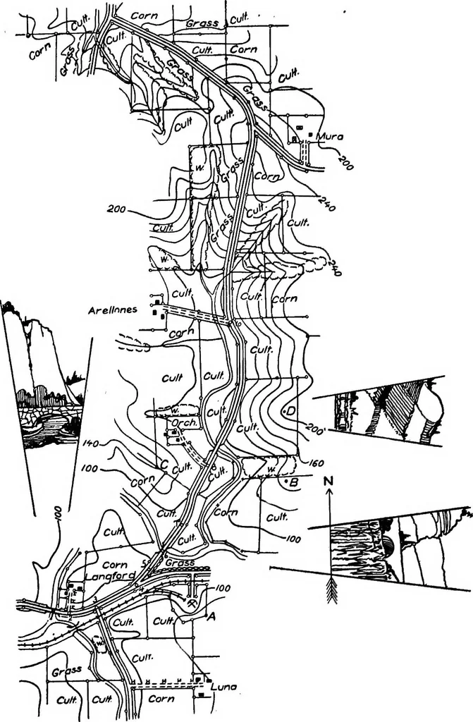 An illustration from Military sketching and map reading, 1917, leaf 117