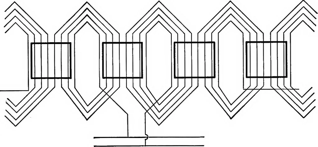 An illustration from Electrical problems for engineering students, 1902, leaf 113