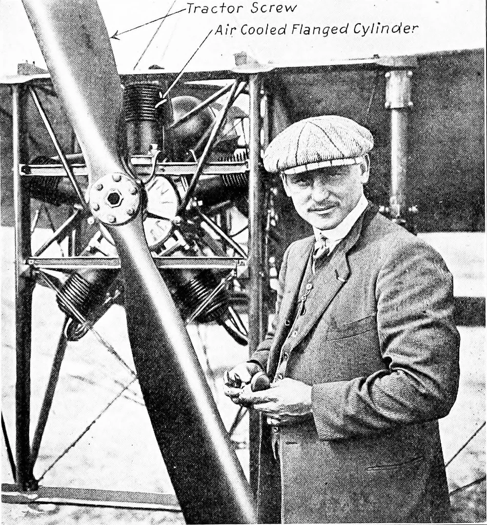 An illustration from Aviation engines, design - construction - operation and repair; a complete, practical treatise outlining clearly the elements of internal combustion engineering with special reference to the design, construction, operation and repair of airplane power plants; also the auxiliary engine systems, such as lubrication, carburetion, ignition and cooling. It includes complete instructions for engine repairing and systematic location of troubles, tool equipment and use of tools, also outlines the latest mechanical processes, 1917, leaf 230