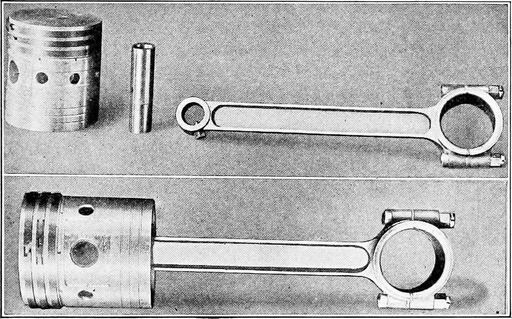 An illustration from Aviation engines, design - construction - operation and repair; a complete, practical treatise outlining clearly the elements of internal combustion engineering with special reference to the design, construction, operation and repair of airplane power plants; also the auxiliary engine systems, such as lubrication, carburetion, ignition and cooling. It includes complete instructions for engine repairing and systematic location of troubles, tool equipment and use of tools, also outlines the latest mechanical processes, 1917, leaf 294