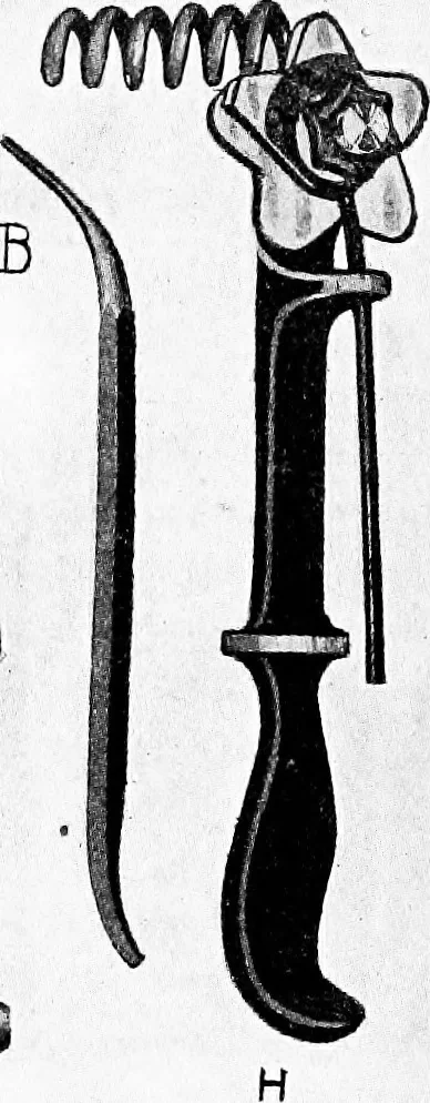An illustration from Aviation engines, design - construction - operation and repair; a complete, practical treatise outlining clearly the elements of internal combustion engineering with special reference to the design, construction, operation and repair of airplane power plants; also the auxiliary engine systems, such as lubrication, carburetion, ignition and cooling. It includes complete instructions for engine repairing and systematic location of troubles, tool equipment and use of tools, also outlines the latest mechanical processes, 1917, leaf 386