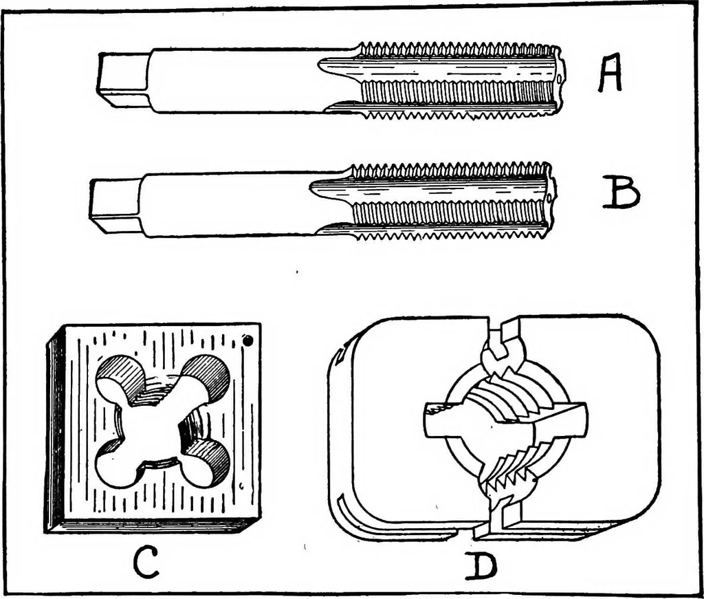 An illustration from Aviation engines, design - construction - operation and repair; a complete, practical treatise outlining clearly the elements of internal combustion engineering with special reference to the design, construction, operation and repair of airplane power plants; also the auxiliary engine systems, such as lubrication, carburetion, ignition and cooling. It includes complete instructions for engine repairing and systematic location of troubles, tool equipment and use of tools, also outlines the latest mechanical processes, 1917, leaf 395