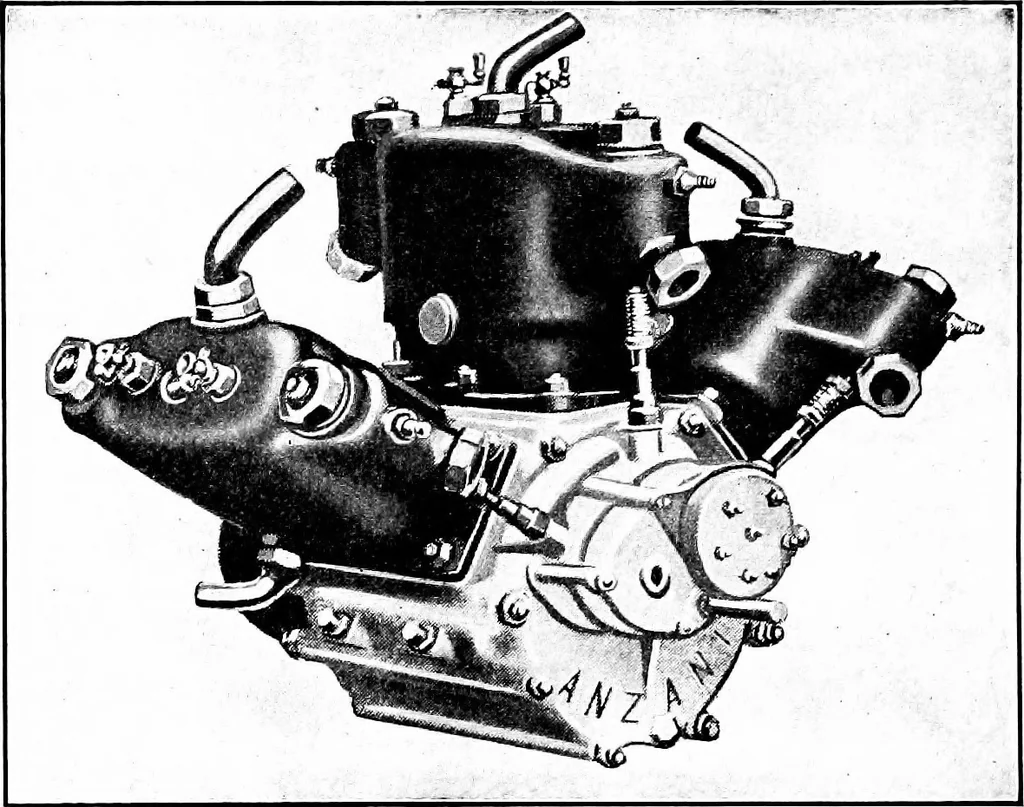 An illustration from Aviation engines, design - construction - operation and repair; a complete, practical treatise outlining clearly the elements of internal combustion engineering with special reference to the design, construction, operation and repair of airplane power plants; also the auxiliary engine systems, such as lubrication, carburetion, ignition and cooling. It includes complete instructions for engine repairing and systematic location of troubles, tool equipment and use of tools, also outlines the latest mechanical processes, 1917, leaf 463