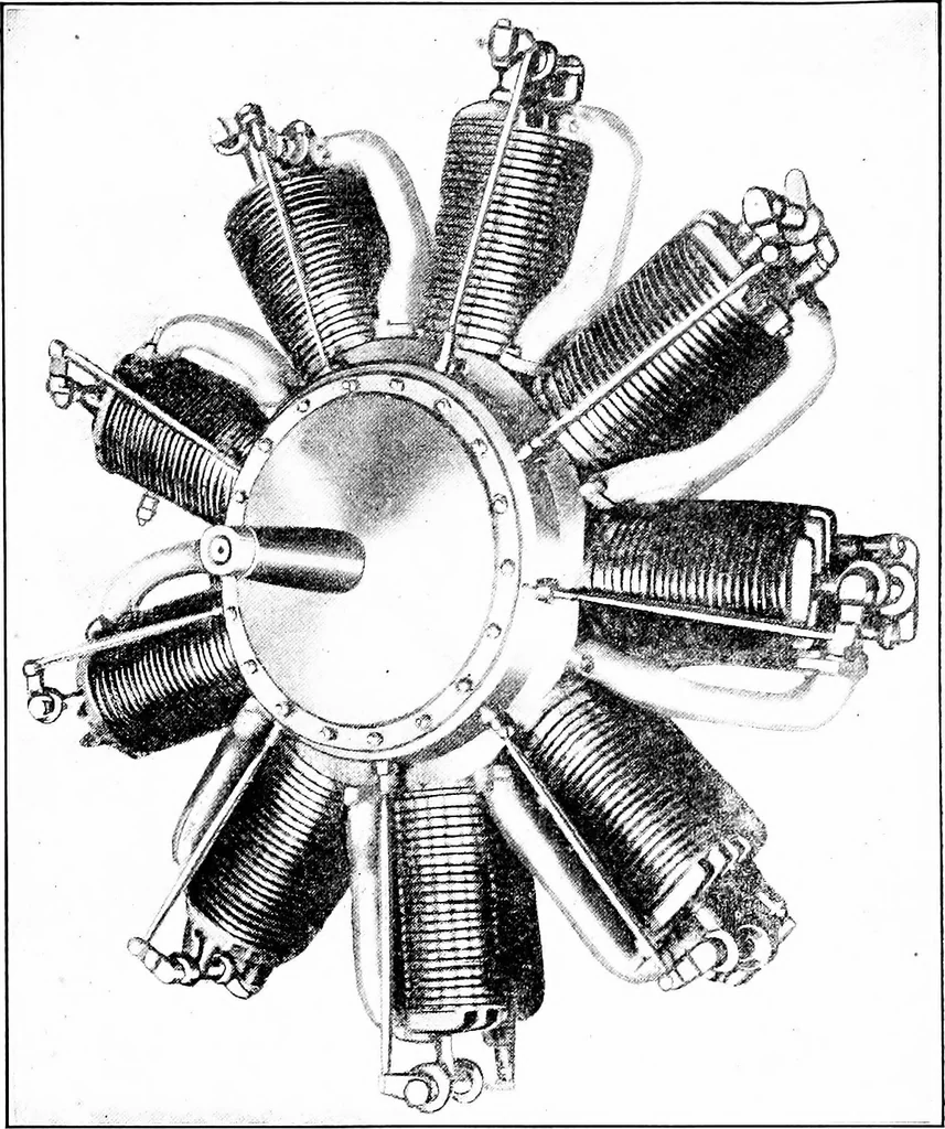 An illustration from Aviation engines, design - construction - operation and repair; a complete, practical treatise outlining clearly the elements of internal combustion engineering with special reference to the design, construction, operation and repair of airplane power plants; also the auxiliary engine systems, such as lubrication, carburetion, ignition and cooling. It includes complete instructions for engine repairing and systematic location of troubles, tool equipment and use of tools, also outlines the latest mechanical processes, 1917, leaf 497