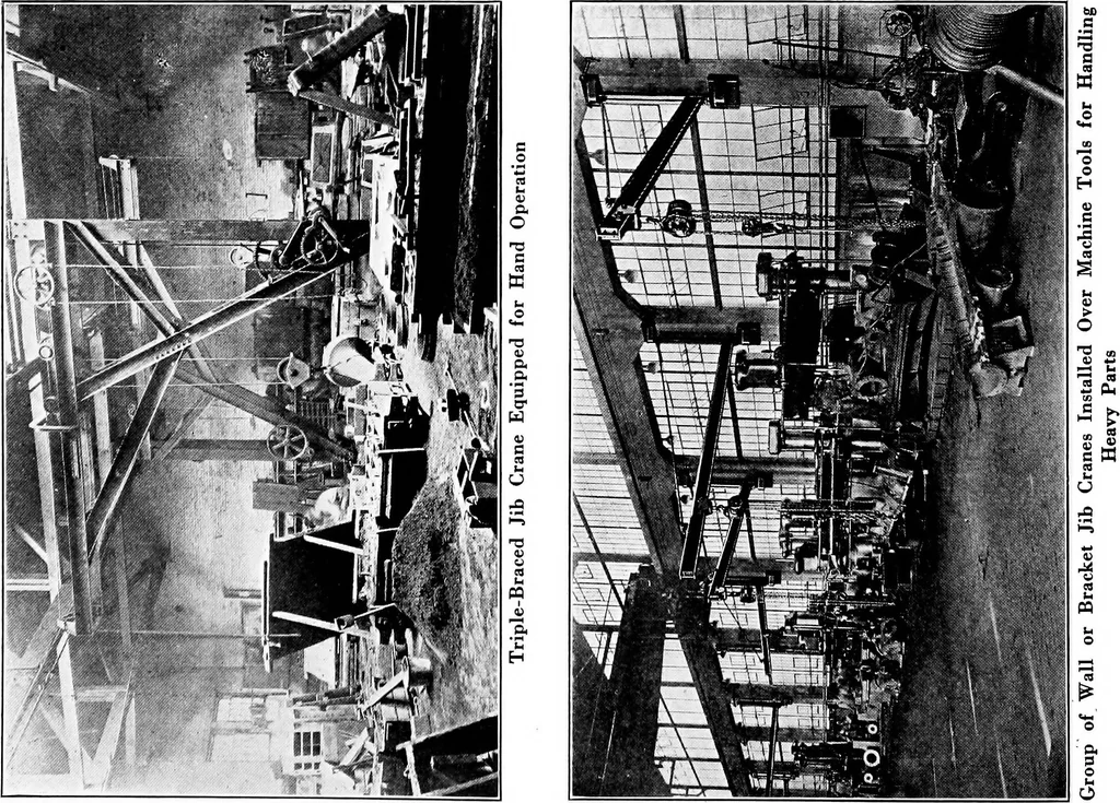An illustration from Material handling cyclopedia; a reference book covering definitions, descriptions, illustrations and methods of use of material handling machines employed in industry, 1921, leaf 177