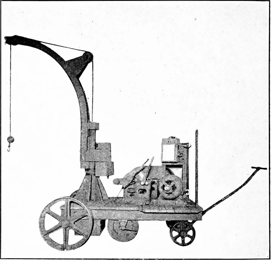 An illustration from Material handling cyclopedia; a reference book covering definitions, descriptions, illustrations and methods of use of material handling machines employed in industry, 1921, leaf 183