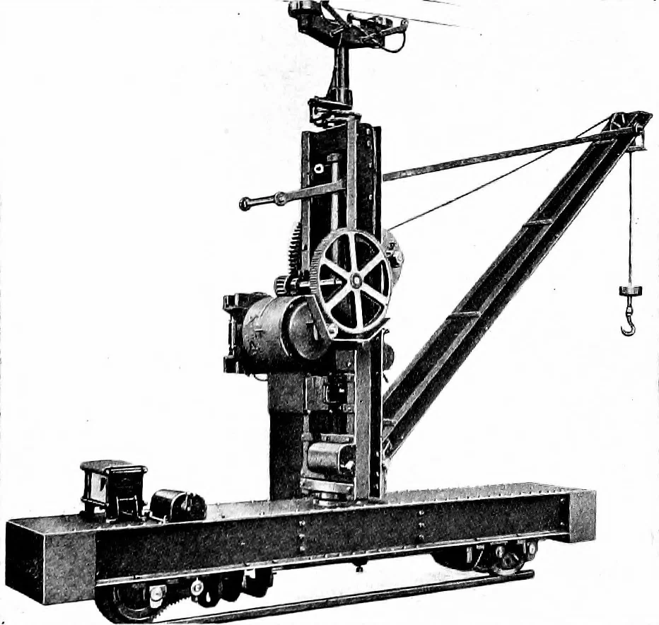 An illustration from Material handling cyclopedia; a reference book covering definitions, descriptions, illustrations and methods of use of material handling machines employed in industry, 1921, leaf 183