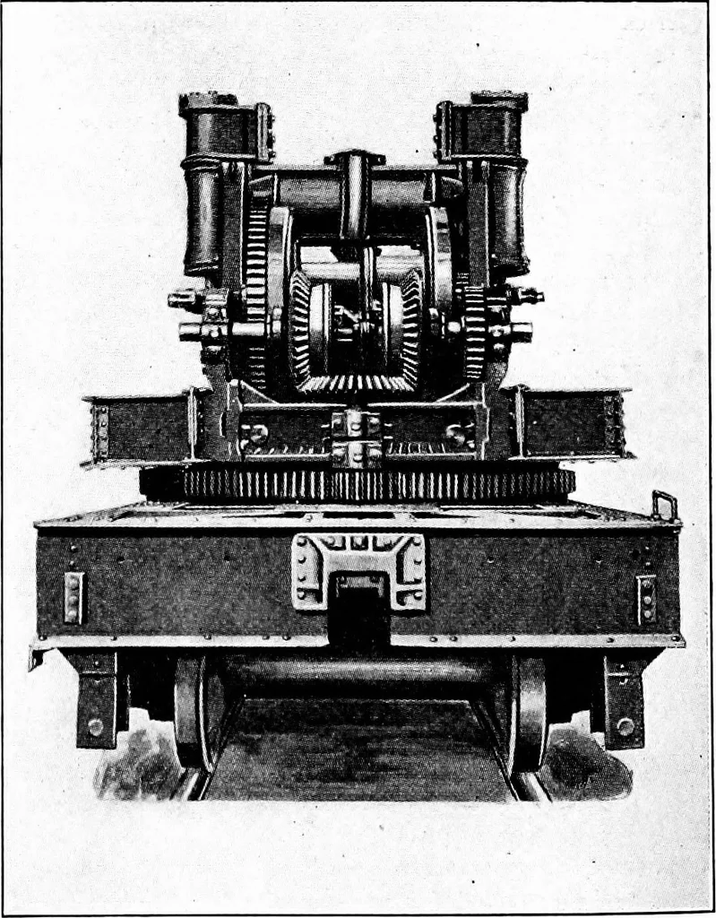 An illustration from Material handling cyclopedia; a reference book covering definitions, descriptions, illustrations and methods of use of material handling machines employed in industry, 1921, leaf 189