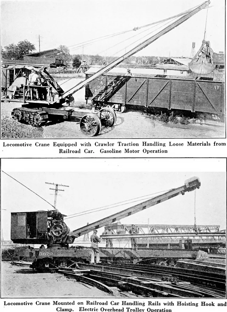 An illustration from Material handling cyclopedia; a reference book covering definitions, descriptions, illustrations and methods of use of material handling machines employed in industry, 1921, leaf 191