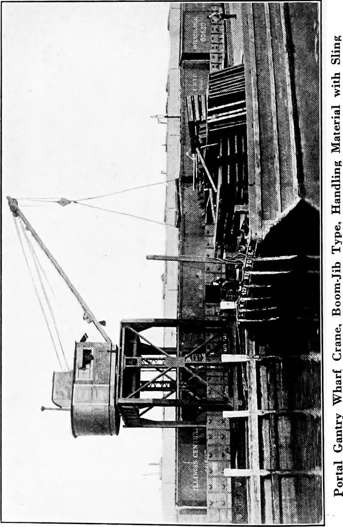 An illustration from Material handling cyclopedia; a reference book covering definitions, descriptions, illustrations and methods of use of material handling machines employed in industry, 1921, leaf 197