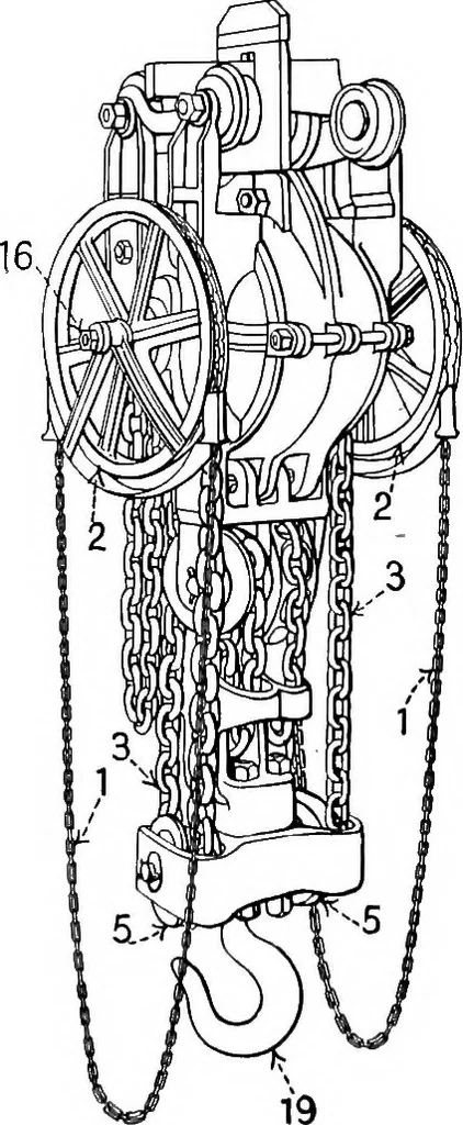 An illustration from Material handling cyclopedia; a reference book covering definitions, descriptions, illustrations and methods of use of material handling machines employed in industry, 1921, leaf 209