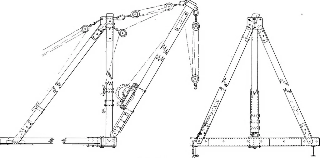 An illustration from Material handling cyclopedia; a reference book covering definitions, descriptions, illustrations and methods of use of material handling machines employed in industry, 1921, leaf 233