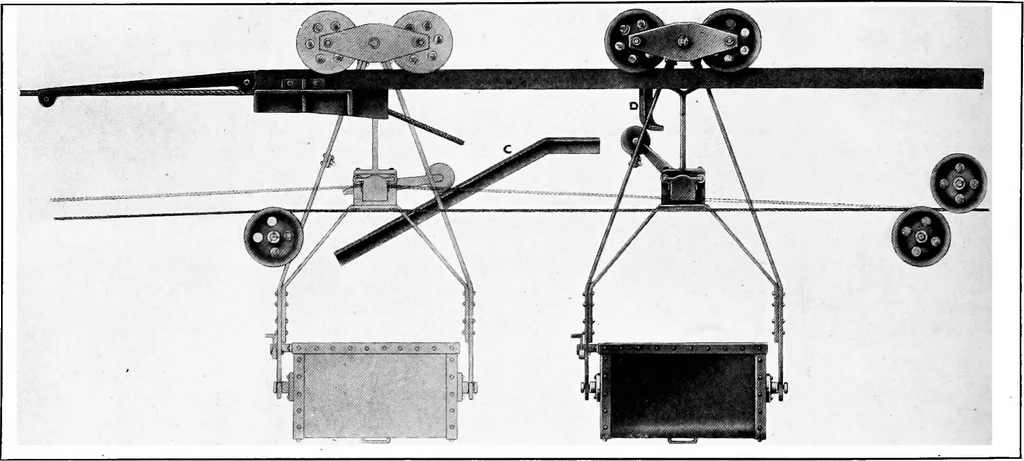 An illustration from Material handling cyclopedia; a reference book covering definitions, descriptions, illustrations and methods of use of material handling machines employed in industry, 1921, leaf 271