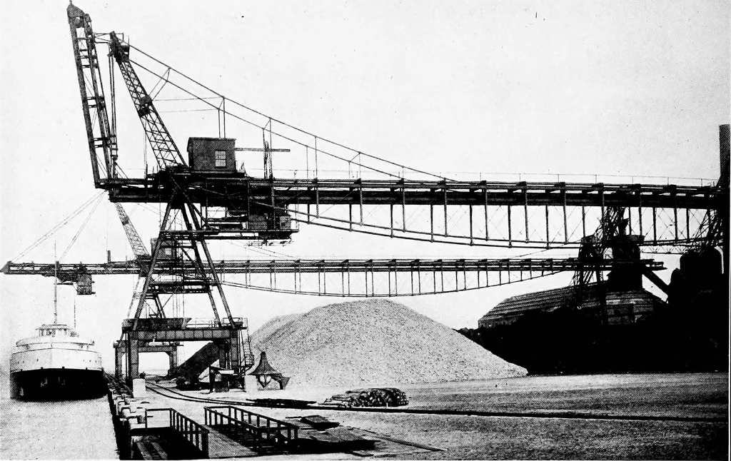 An illustration from Material handling cyclopedia; a reference book covering definitions, descriptions, illustrations and methods of use of material handling machines employed in industry, 1921, leaf 279
