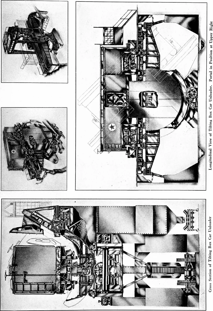An illustration from Material handling cyclopedia; a reference book covering definitions, descriptions, illustrations and methods of use of material handling machines employed in industry, 1921, leaf 282