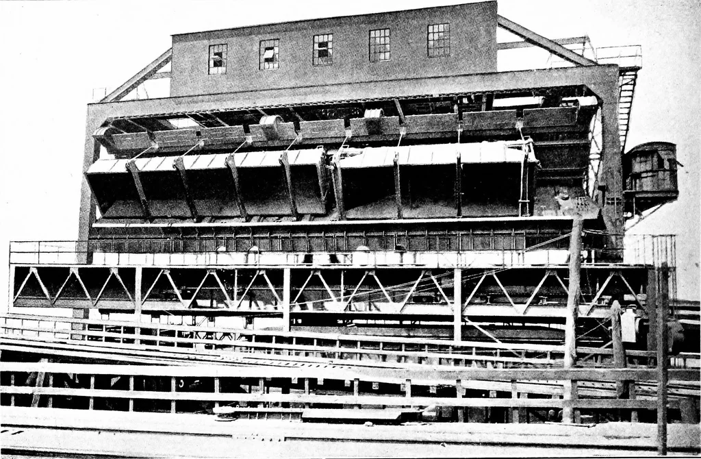 An illustration from Material handling cyclopedia; a reference book covering definitions, descriptions, illustrations and methods of use of material handling machines employed in industry, 1921, leaf 287