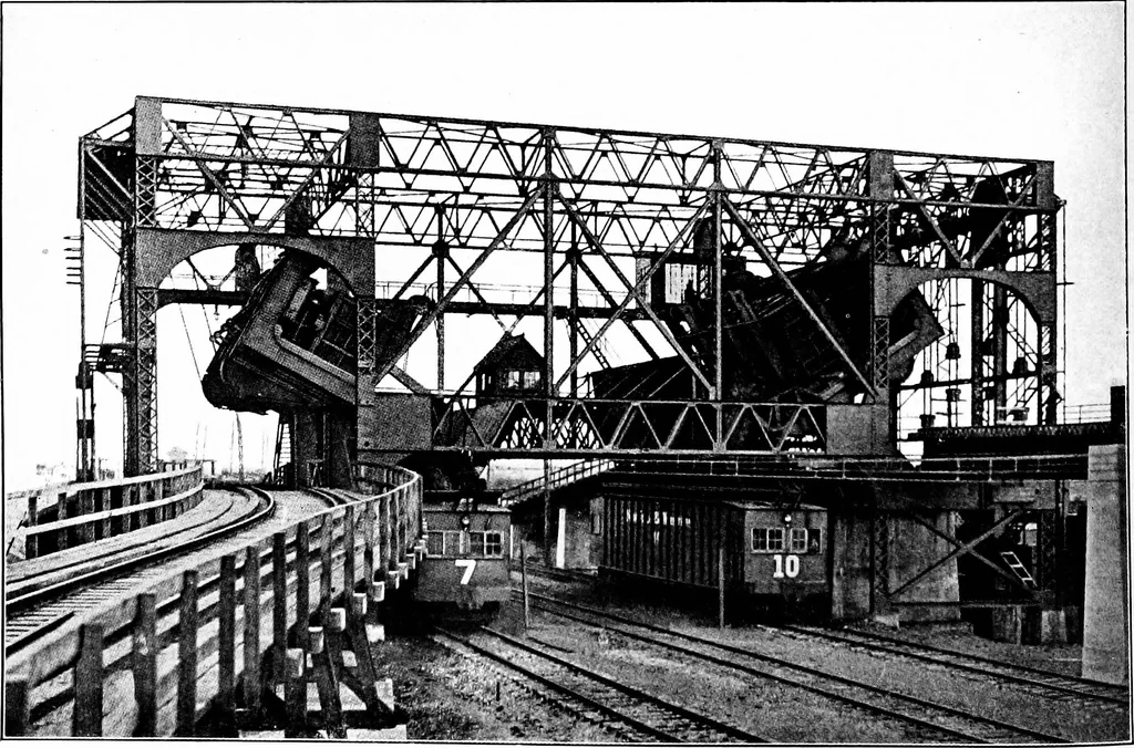 An illustration from Material handling cyclopedia; a reference book covering definitions, descriptions, illustrations and methods of use of material handling machines employed in industry, 1921, leaf 287