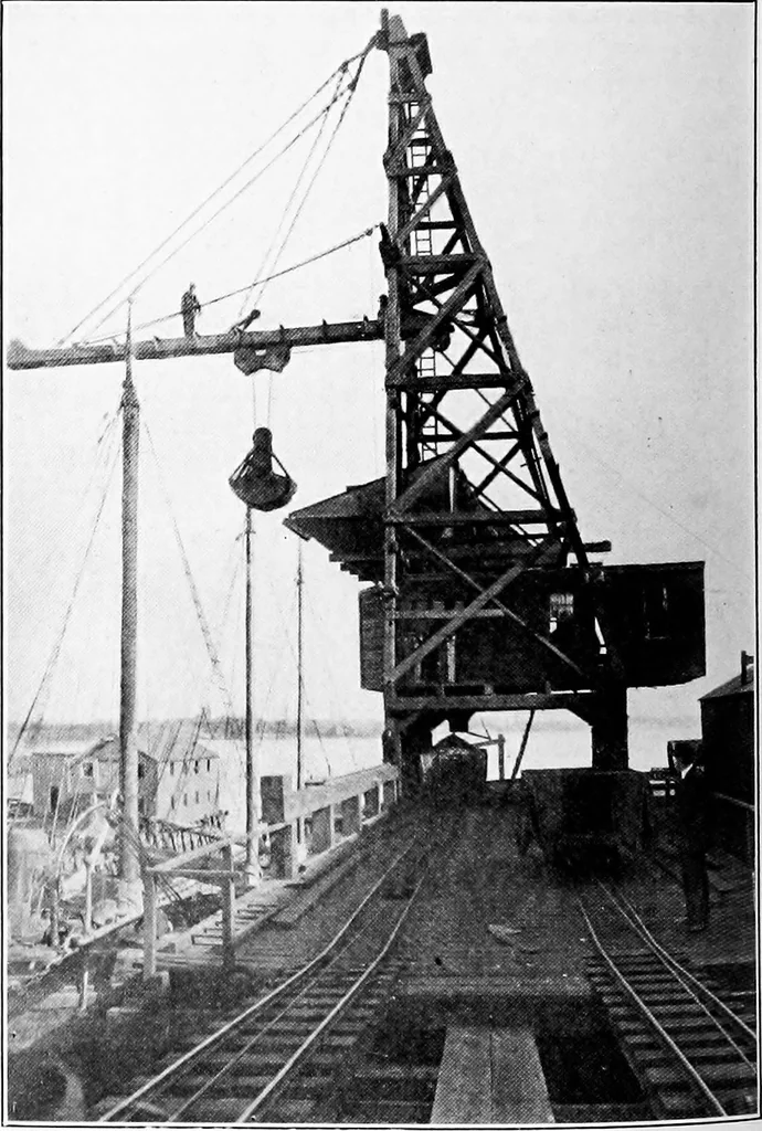 An illustration from Material handling cyclopedia; a reference book covering definitions, descriptions, illustrations and methods of use of material handling machines employed in industry, 1921, leaf 291