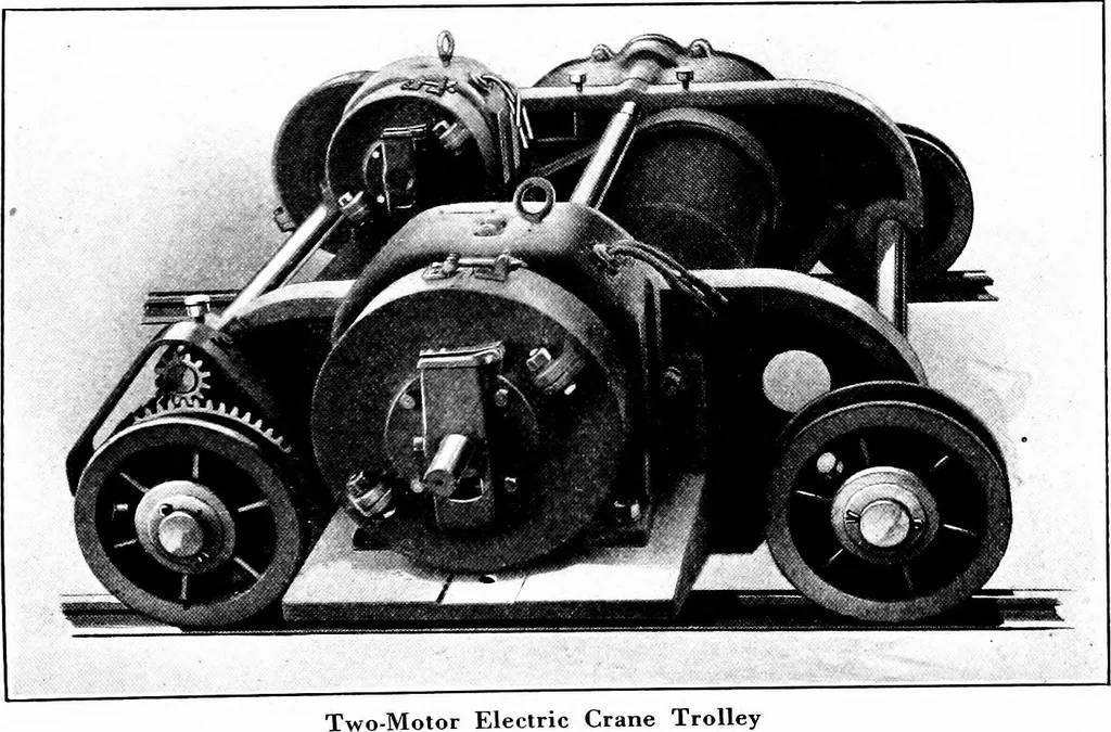 An illustration from Material handling cyclopedia; a reference book covering definitions, descriptions, illustrations and methods of use of material handling machines employed in industry, 1921, leaf 297