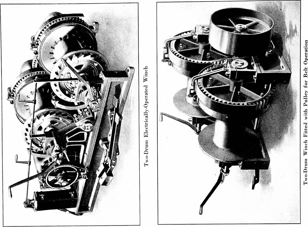 An illustration from Material handling cyclopedia; a reference book covering definitions, descriptions, illustrations and methods of use of material handling machines employed in industry, 1921, leaf 305